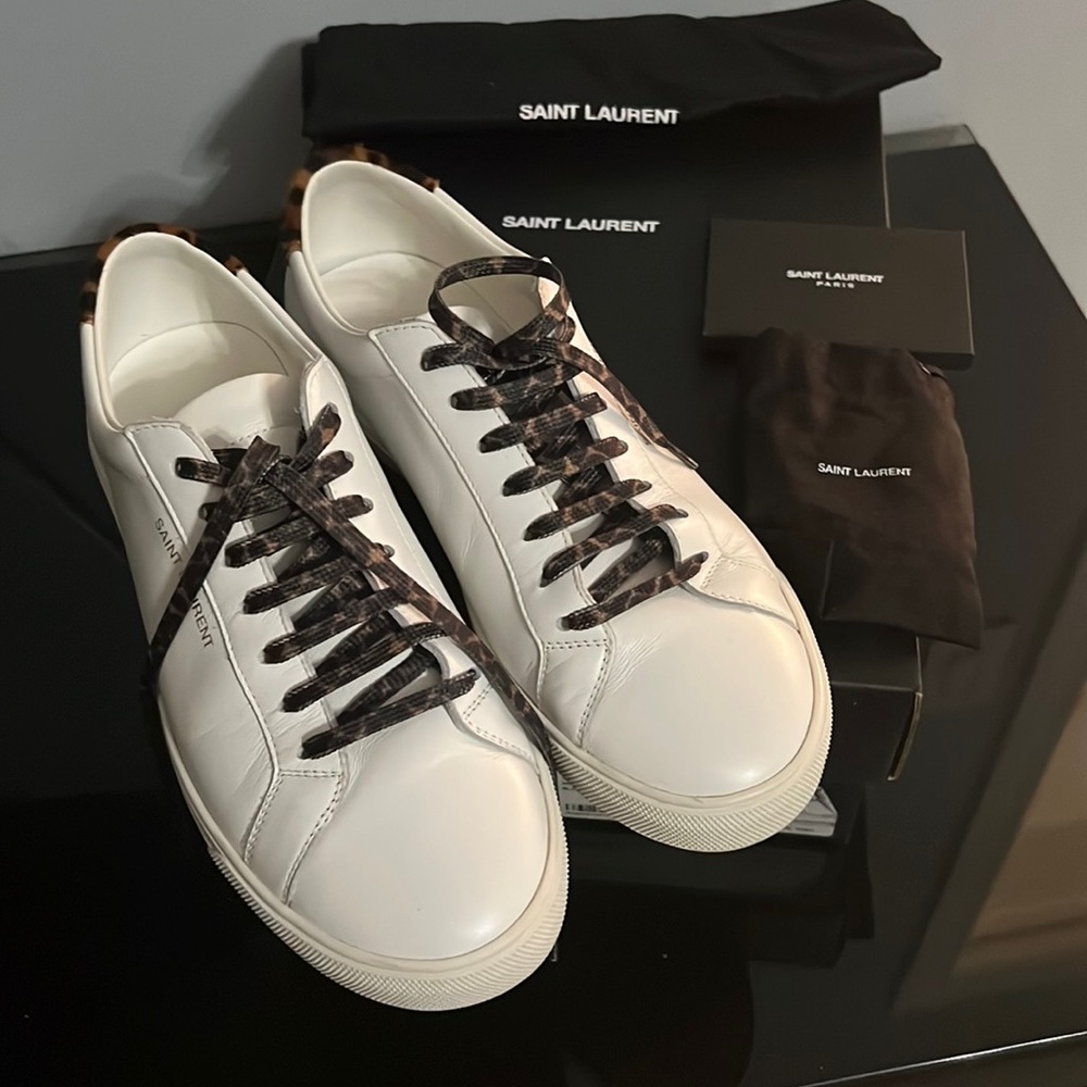 YSL Andy leopard sneaker